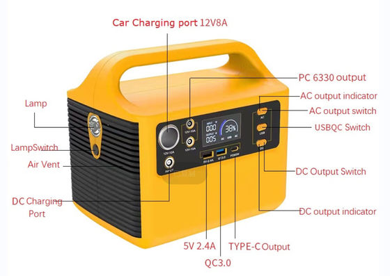 LFP литий солнечный генератор аккумулятор 300W 500W аварийный источник питания